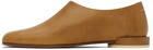 MM6 Maison Margiela Tan Square Toe Loafers