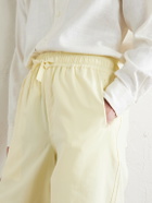 Saman Amel - Straight-Leg Silk Shorts - Yellow
