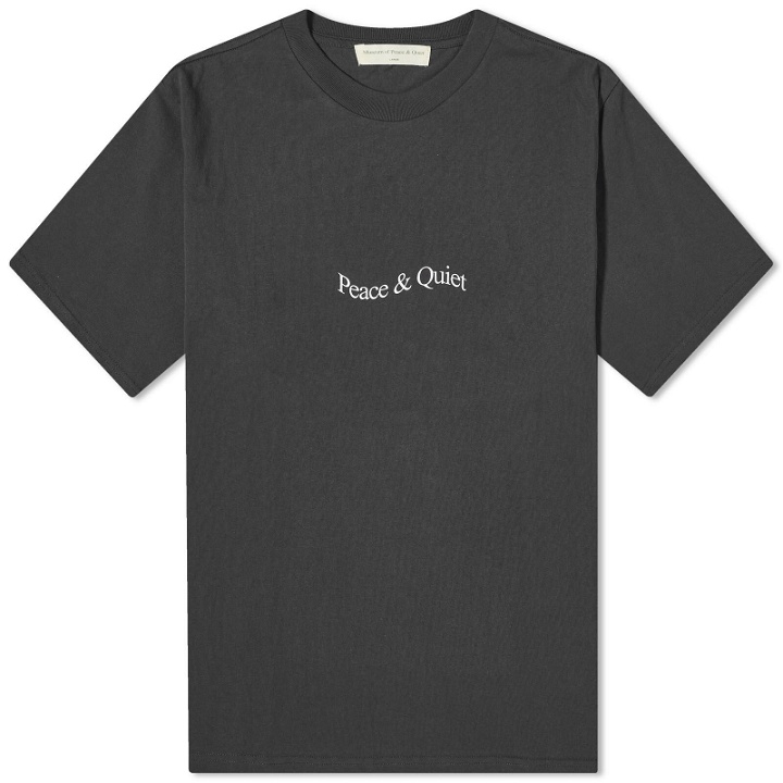 Photo: Museum of Peace and Quiet Men's Wordmark T-Shirt in Black