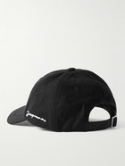 Jacquemus - Logo-Embroidered Cotton-Canvas Baseball Cap - Black