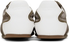 Moschino Brown & White Tennis Sneakers