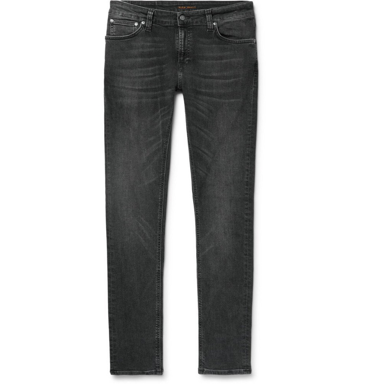 Photo: Nudie Jeans - Skinny Lin Organic Stretch-Denim Jeans - Black