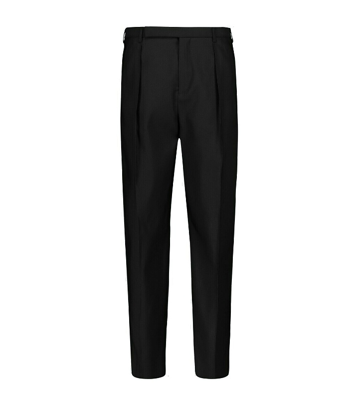 Photo: Saint Laurent Wool and silk-blend tailored pants