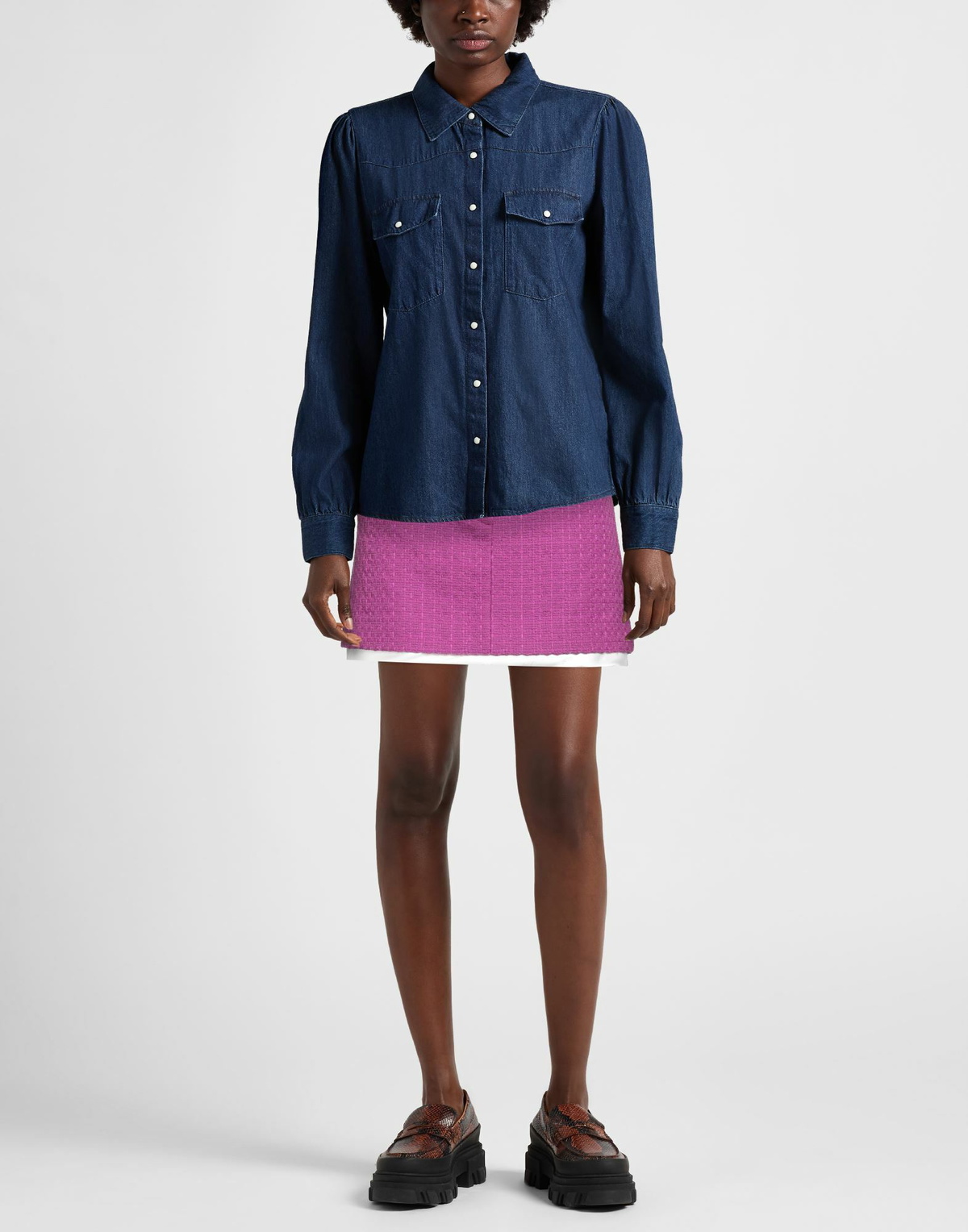 Maje Womens Mini skirt in Purple