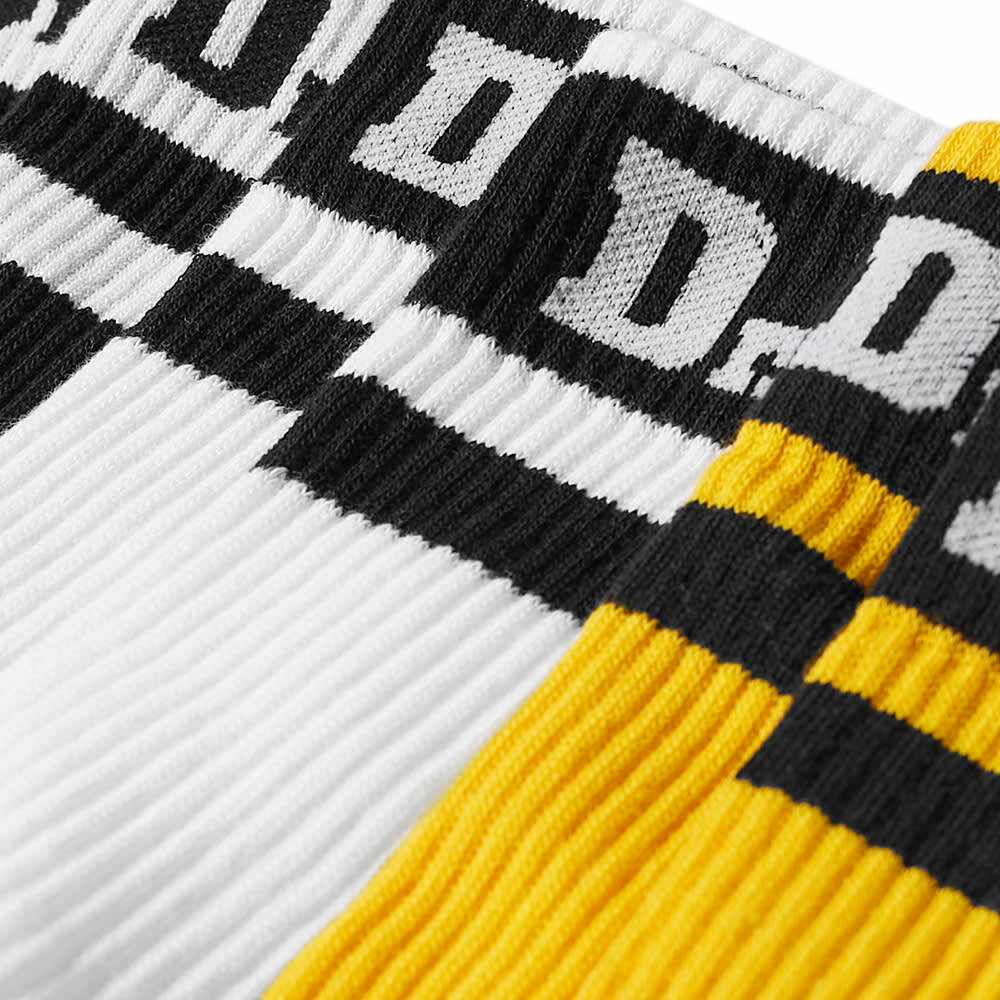 ATHLETIC LOGO UNISEX 3PACK - Chaussettes - black/white/yellow