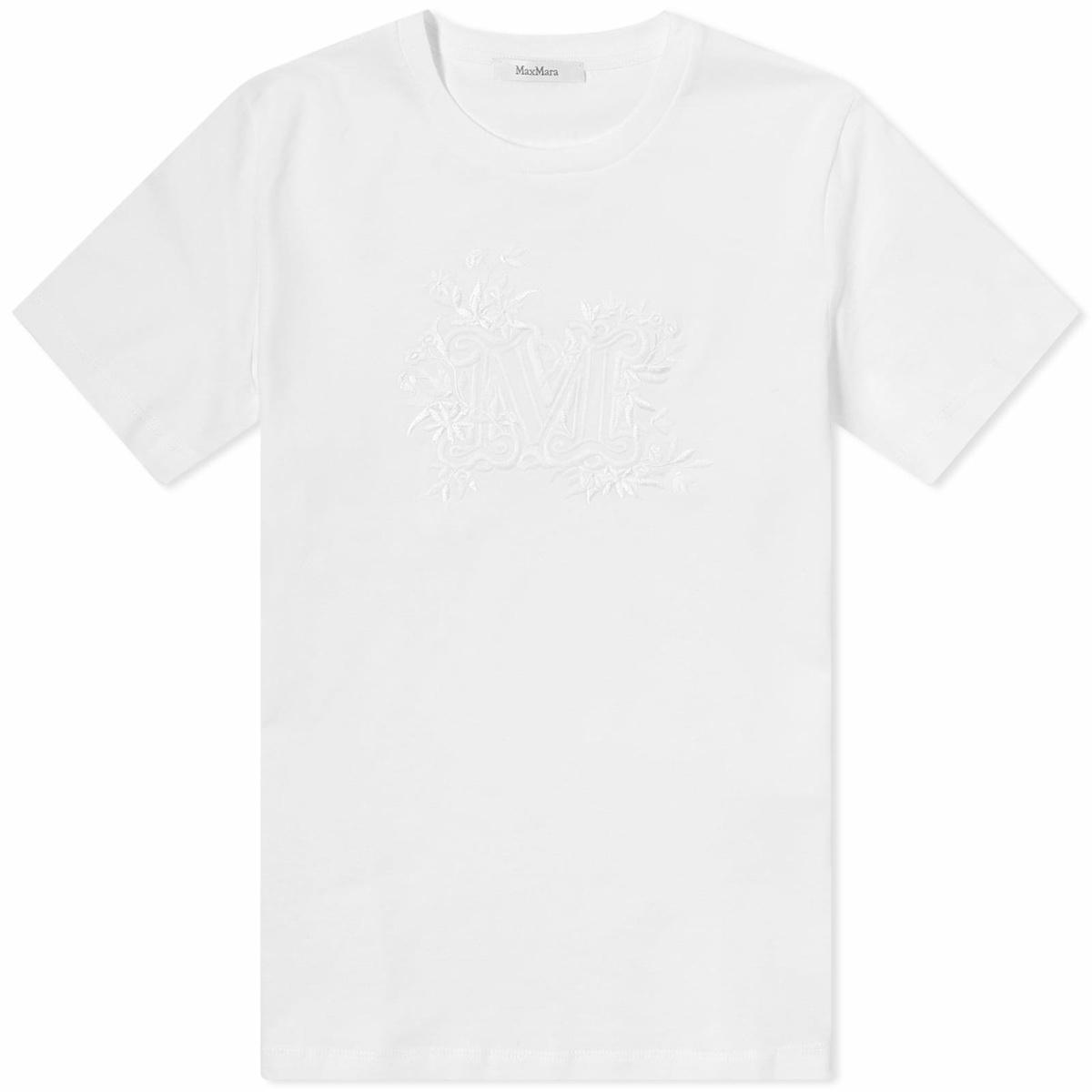 Max Mara Women's Sacha Logo T-Shirt in Silk Max Mara