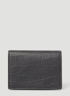 Monogram Leather Wallet in Black