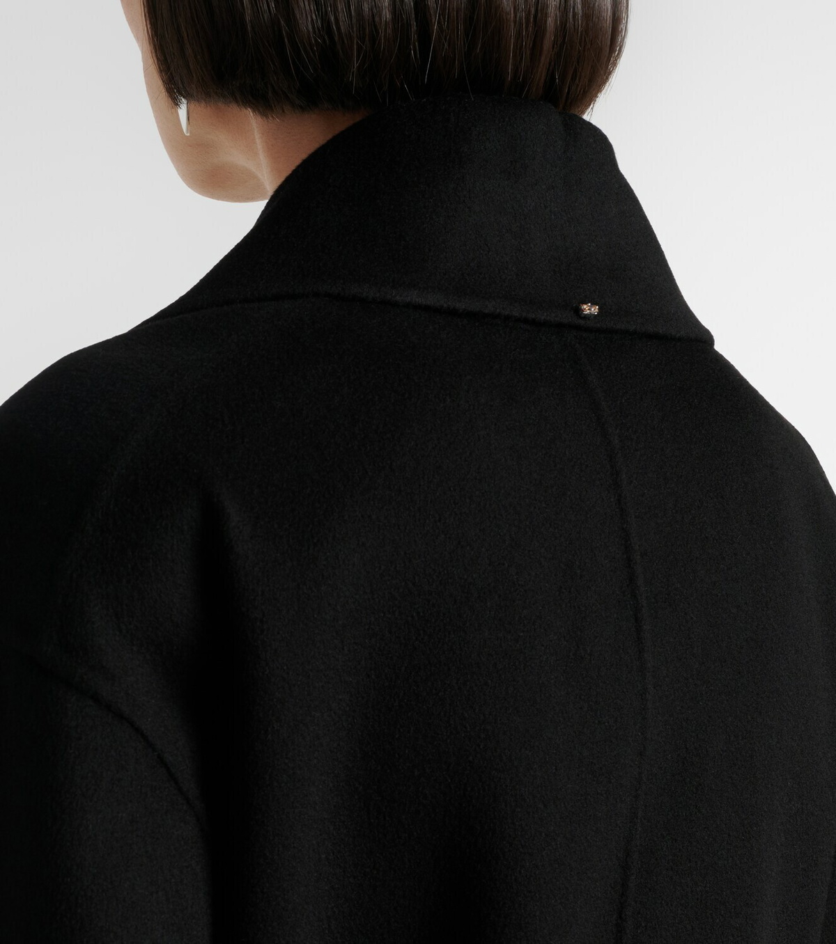Sportmax Belted virgin wool wrap coat