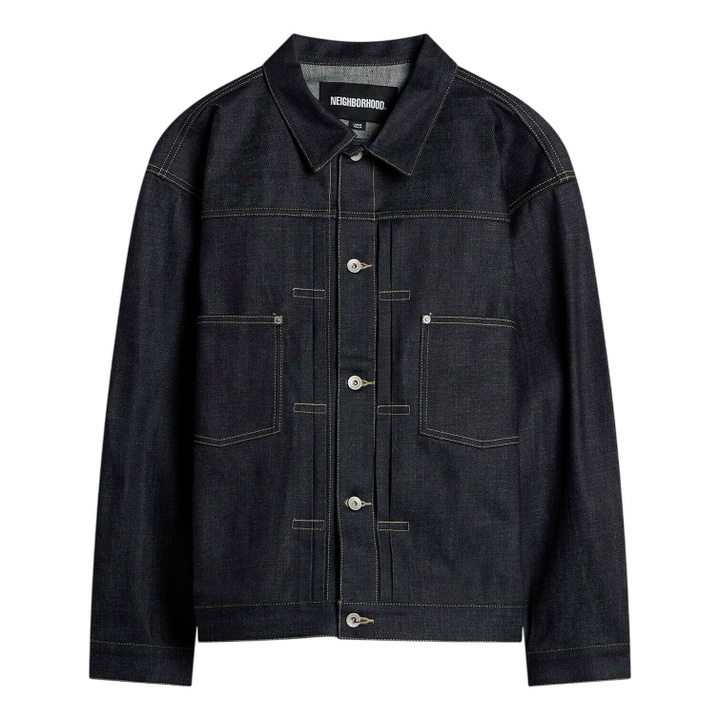 Photo: Neighborhood Men's Rigid Denim Type-2 Jacket in Indigo