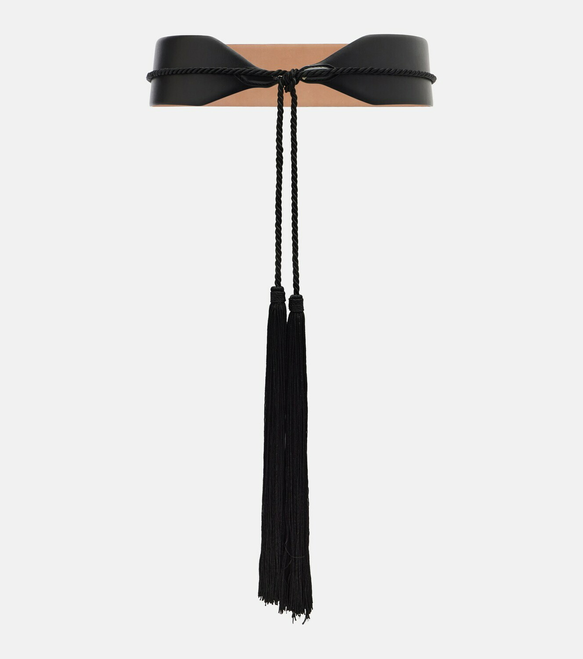 Alaïa Tassel-trimmed leather belt