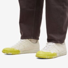 Maison Margiela Men's Painted Canvas Replica Sneakers in White/Cedar