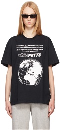 Saks Potts Black Logo Tun T-Shirt