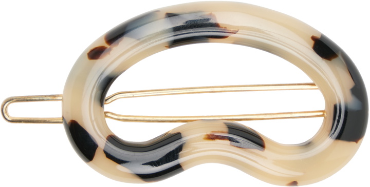Photo: Gohar World Off-White & Black Bean Hair Clip