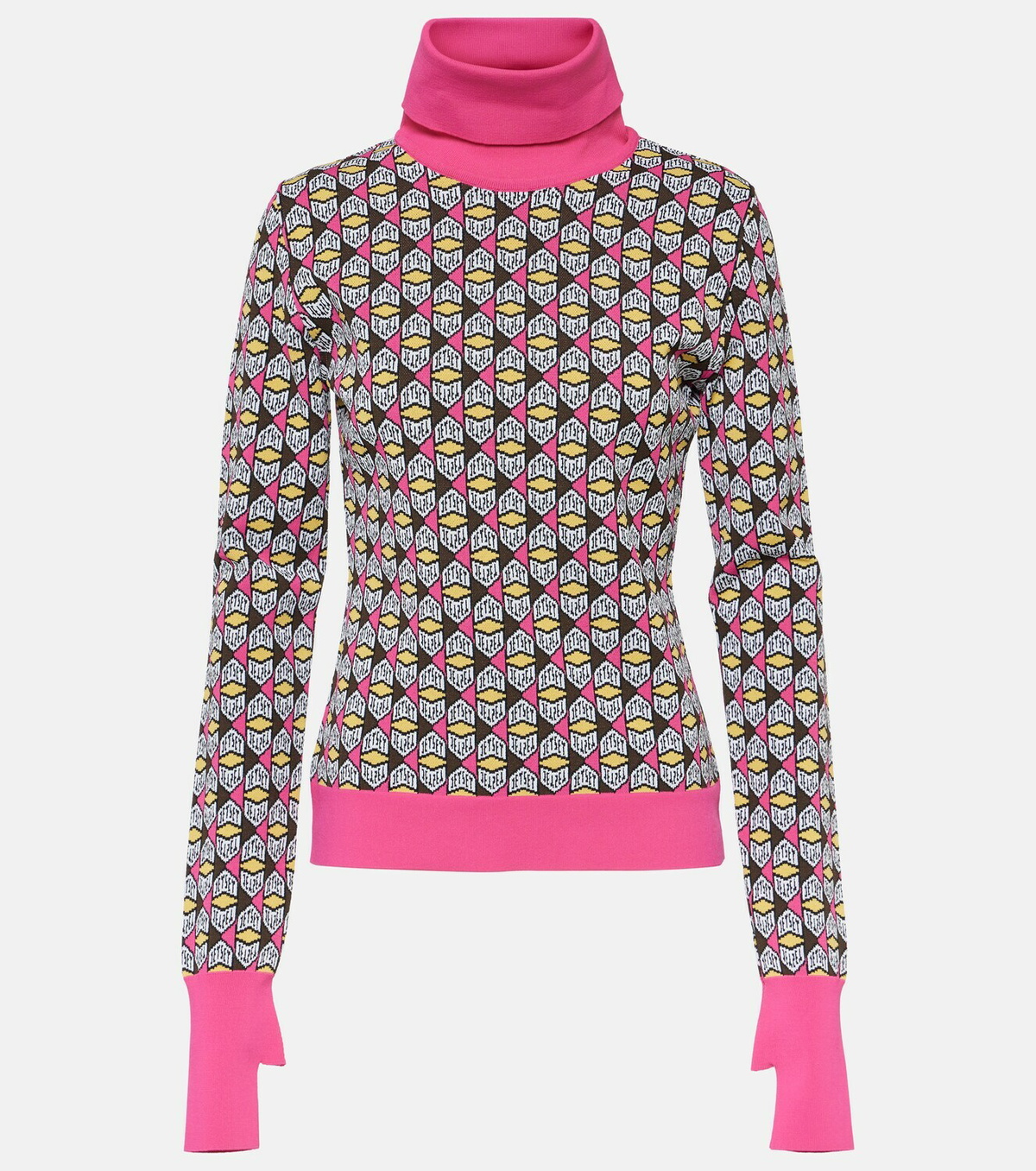 Jet Set Logo turtleneck sweater