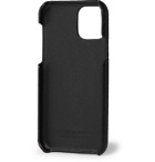 Bottega Veneta - Intrecciato-Embossed Leather iPhone 11 Case - Black