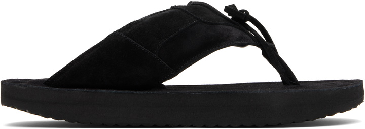Photo: ABRA SSENSE Exclusive Black Platform Flip-Flops