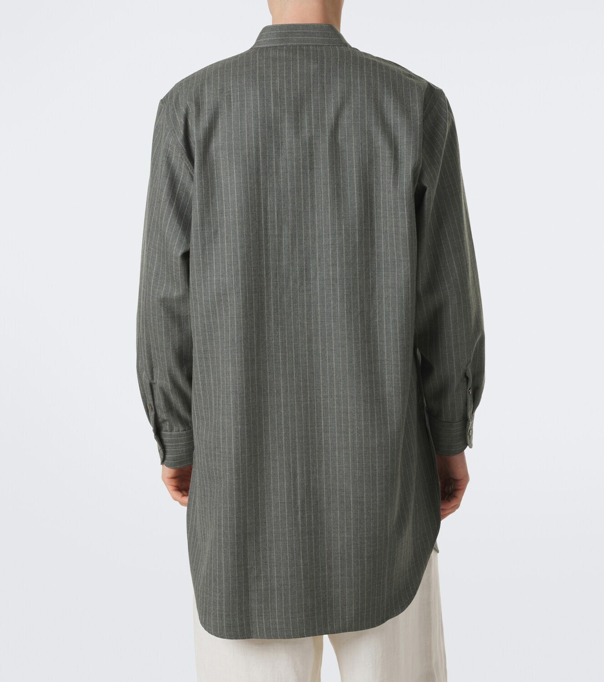 Stòffa Chalk stripe wool shirt