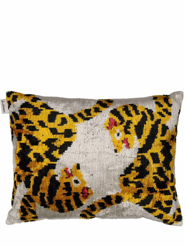 Photo: LES OTTOMANS Cotton & Silk Velvet Cushion