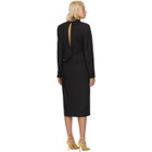 Situationist Black Wool Asymmetric Blazer Dress