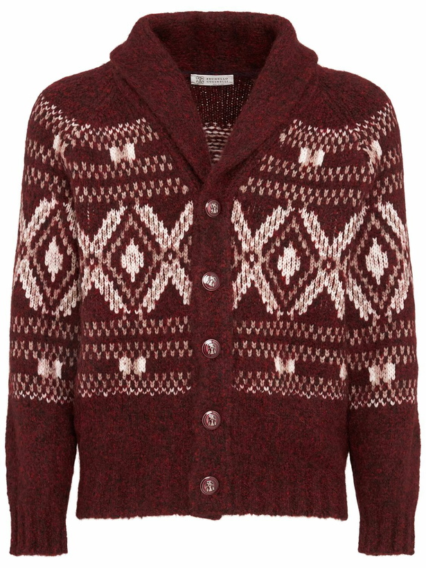 Photo: BRUNELLO CUCINELLI Alpaca Blend Jacquard Cardigan