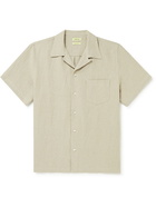 De Bonne Facture - Convertible-Collar Linen Shirt - Neutrals