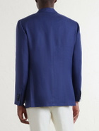 Kiton - Linen Blazer - Blue