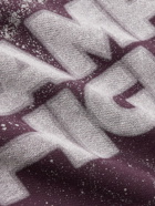 Camp High - Star Camp Logo-Print Cotton-Jersey Hoodie - Purple