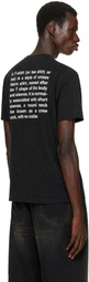 VETEMENTS Black Definition Oversized T-shirt
