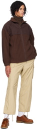 BEAMS PLUS Brown Zip Sweater