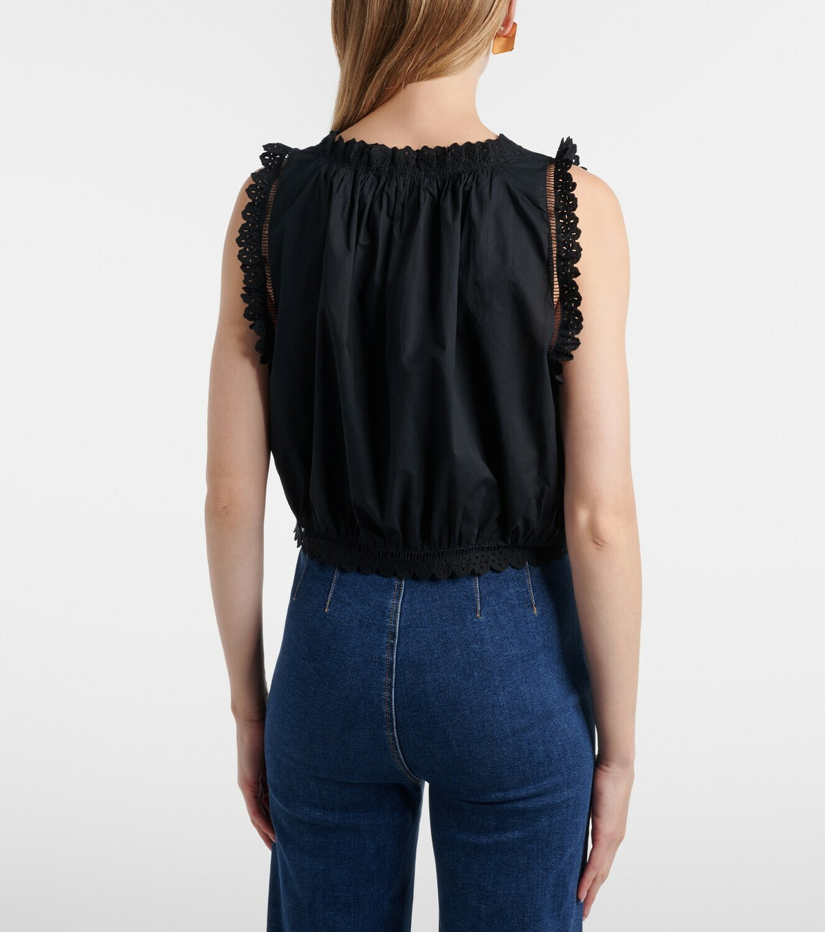 Dôen Traveler embroidered cotton top