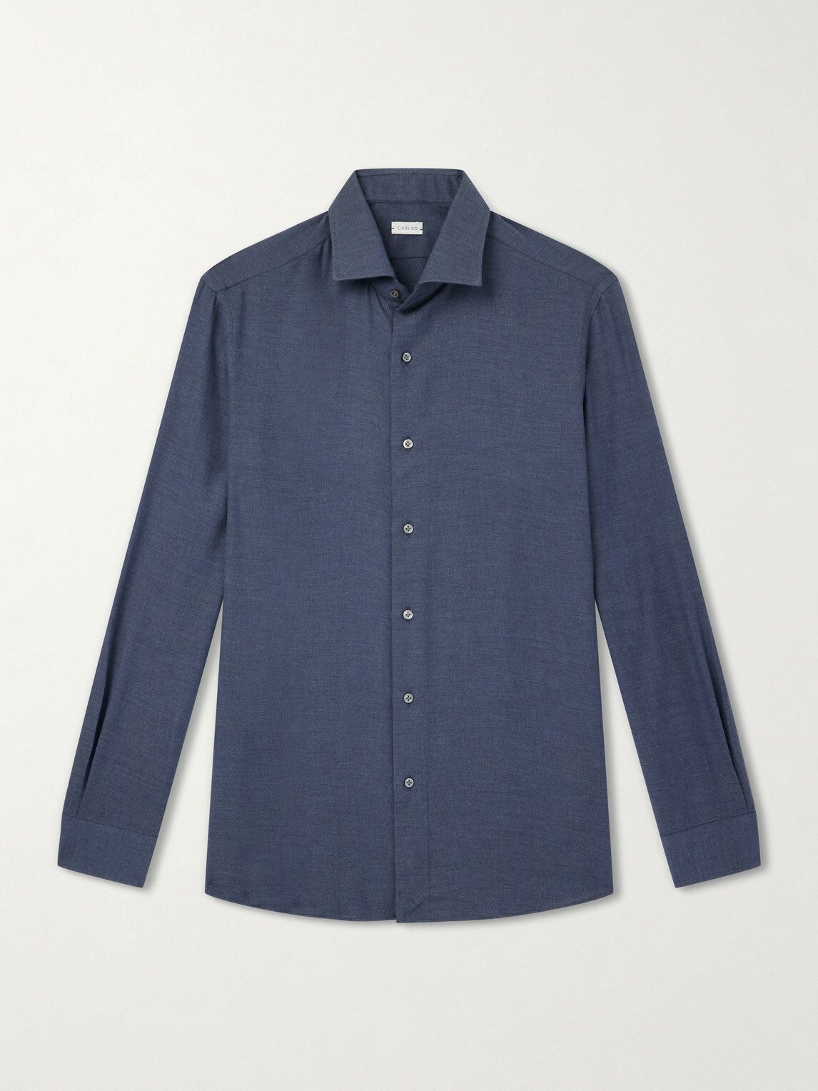 Caruso - Cotton and Cashmere-Blend Shirt - Blue