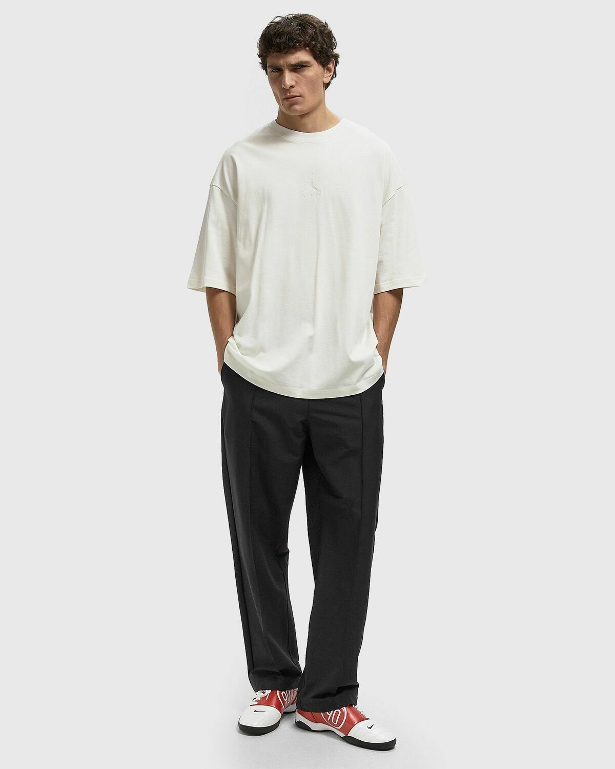 Jordan FLT ESS OVERSIZED SHORTSLEEVE CREW White Mens Shortsleefe