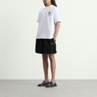 MKI Men's Linen Wide Leg Shorts in Black