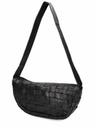 ST.AGNI Crescent Textured Leather Shoulder Bag