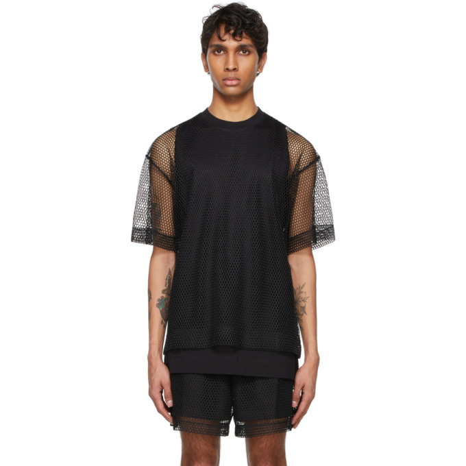 Photo: Dries Van Noten Black Mesh T-Shirt