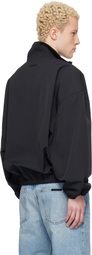 Fear of God ESSENTIALS Black Signature Full Zip Track Jacket