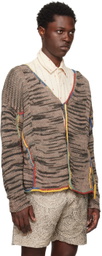 Karu Research Gray Natural-Dyed Cardigan
