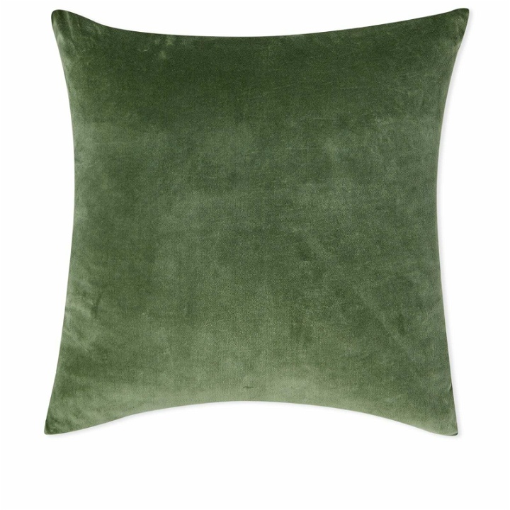Photo: The Conran Shop Velvet Cushion in Silt Green