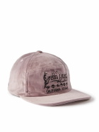 Brain Dead - Logo-Embroidered Cotton-Velvet Cap