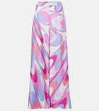 Pucci Iride silk twill wide-leg pants