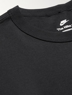 Nike - Logo-Embroidered Cotton-Jersey T-Shirt - Black