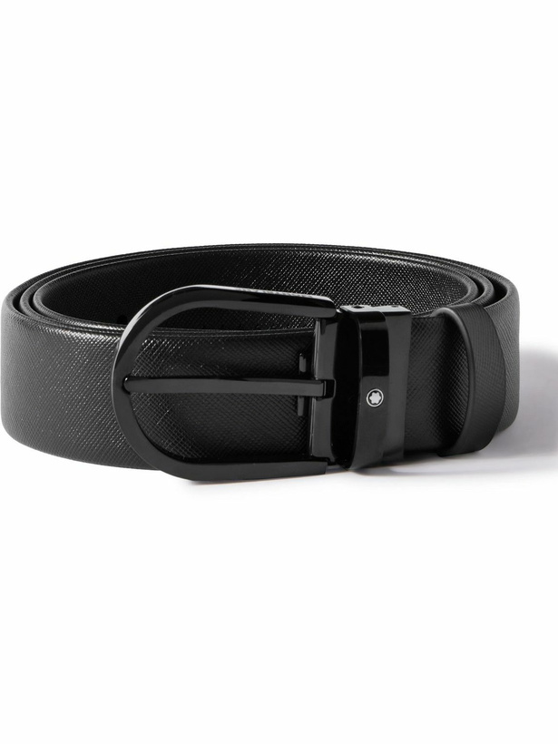 Photo: Montblanc - 3.5cm Cross-Grain Leather Belt