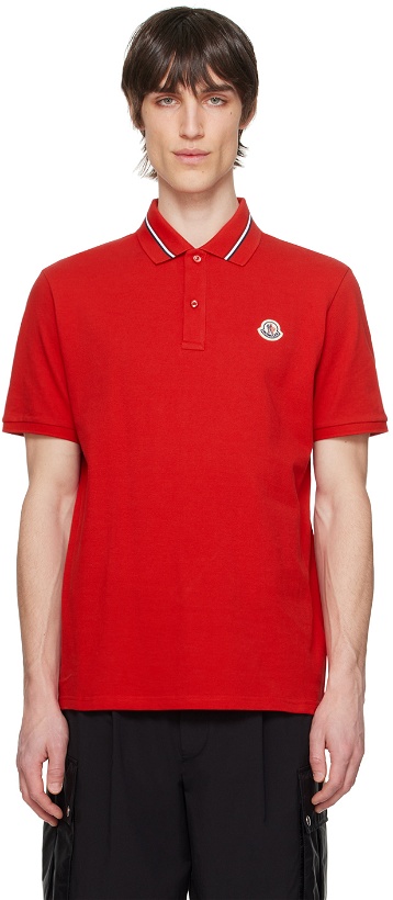 Photo: Moncler Red Patch Polo
