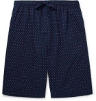 Derek Rose - Nelson 72 Printed Cotton-Poplin Pyjama Shorts - Blue
