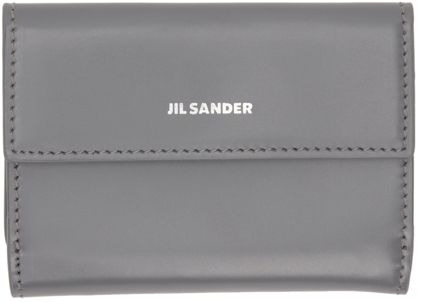 Jil Sander Grey Bifold Baby Wallet Jil Sander