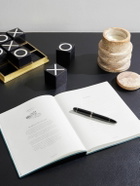 Serapian - Large Logo-Print Full-Grain Cachemire Leather Notebook