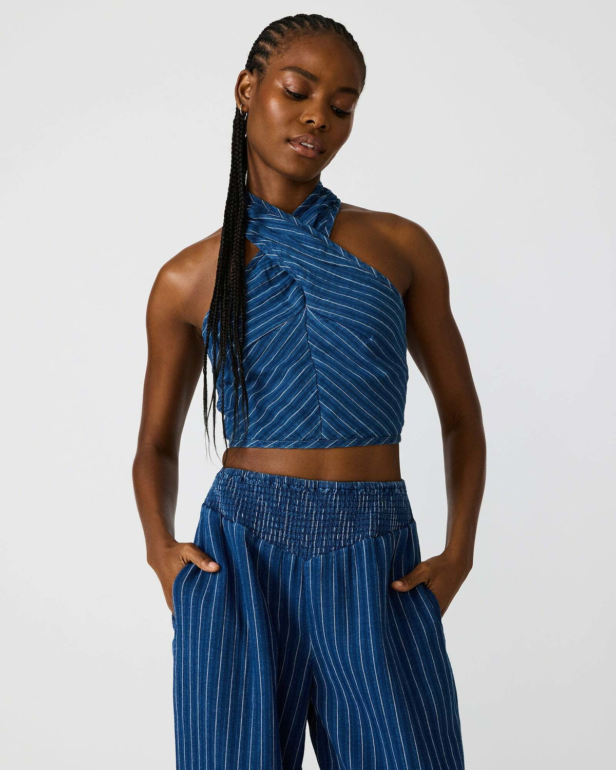Steve Madden Winnie Top in Indigo
