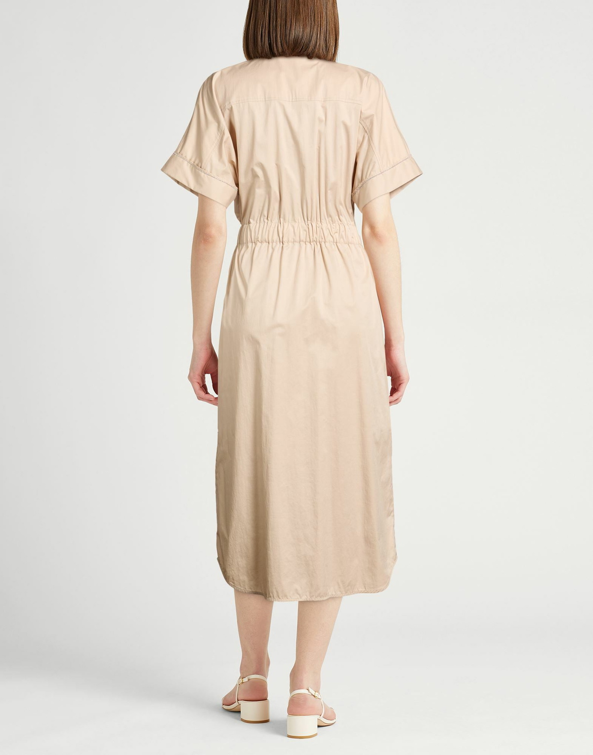 Peserico Womens Midi dress in Beige