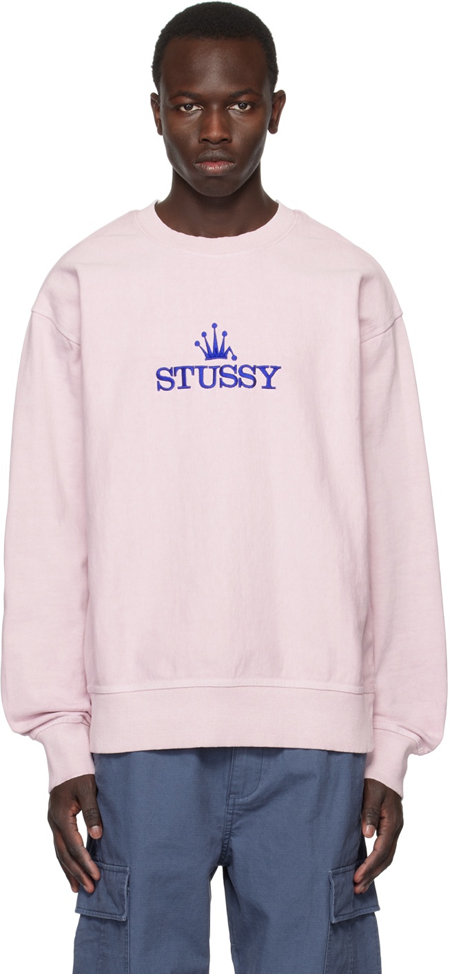セール豊富な STUSSY Stussy Crewneck Sweat Pinkの通販 by KORO's shop｜ステューシーならラクマ 