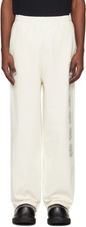 VETEMENTS Off-White Biker Cross Stripe Sweatpants